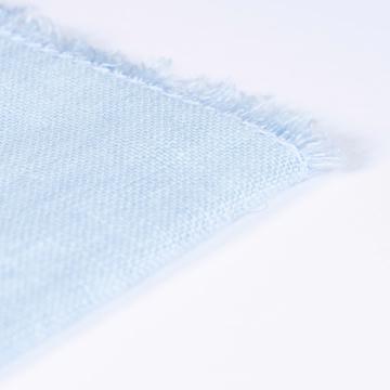 Dyed linen table napkin, light blue [4]