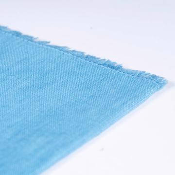 Serviette de table en lin teinté, bleu france [2]