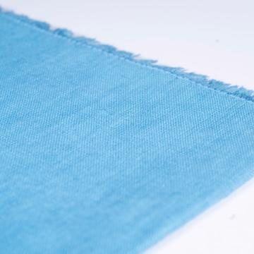 Serviette de table en lin teinté, bleu france [4]