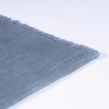 Serviette de table en lin teinté, gris [2]