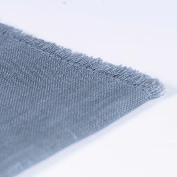 Serviette de table en lin teinté, gris [4]