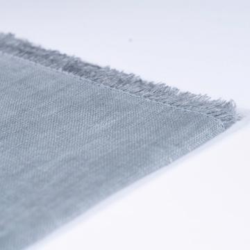 Serviette de table en lin teinté, gris clair [2]