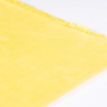 Serviette de table en lin teinté, jaune [3]
