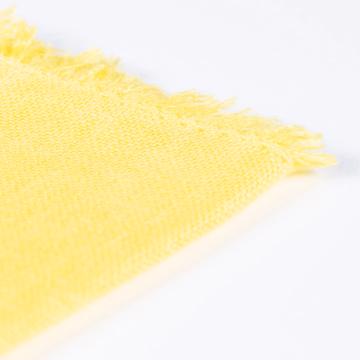 Serviette de table en lin teinté, jaune [4]