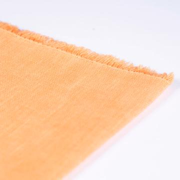 Serviette de table en lin teinté, orange [2]