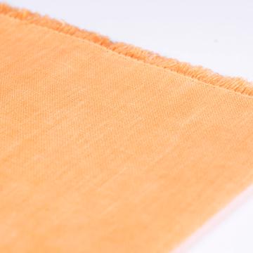 Dyed linen table napkin, orange [3]