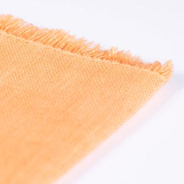 Serviette de table en lin teinté, orange [4]