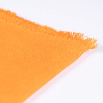Serviette de table en lin teinté, orange vif [4]