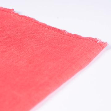 Serviette de table en lin teinté, rouge effet [2]
