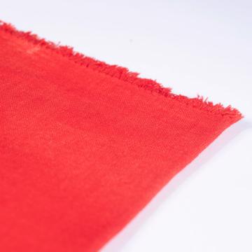 Dyed linen table napkin, dark red [2]