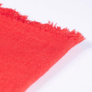 Dyed linen table napkin, dark red [4]