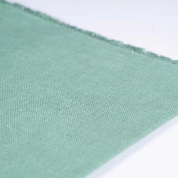 Serviette de table en lin teinté, vert foncé [3]