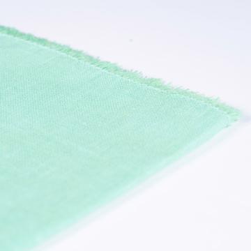 Serviette de table en lin teinté, vert menthe [2]