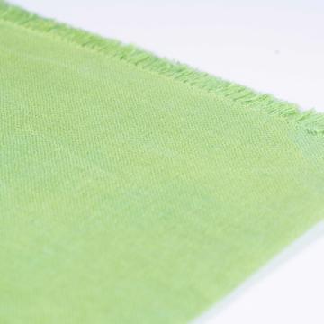 Serviette de table en lin teinté, vert pomme [3]