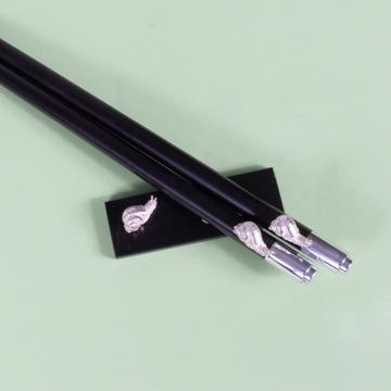 Charms Chopsticks in Ebony, black, snail [2]