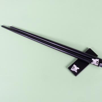 Charms Chopsticks in Ebony, black, butterfly [4]
