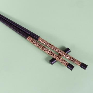 Filigree Chopsticks in ebony, gold [2]