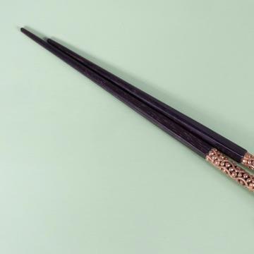 Filigree Chopsticks in ebony, gold [4]