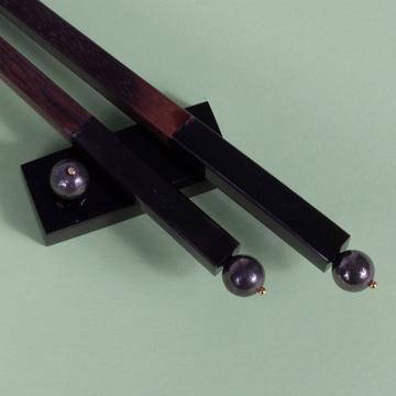 Baguettes Pierres Naturelles et bois de rose, bronze [2]