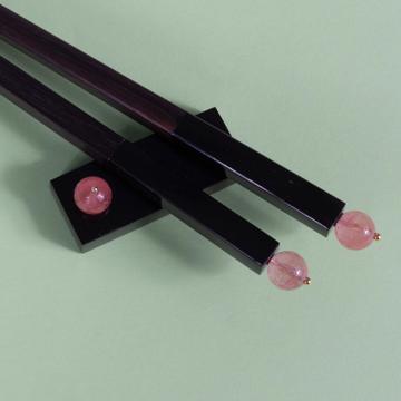 Baguettes Pierres Naturelles et bois de rose, vieux rose [2]