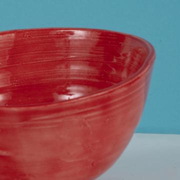Bols ronds en faïence tournée, rouge, 9 cm [2]