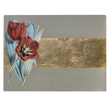 Collection of 12 Custom made Arté Povera placemats, multicolor [5]