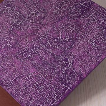 Painted wood placemats, violet, square [4]