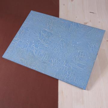 Sets de table en bois peint, bleu clair, rectangle [1]
