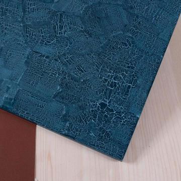 Painted wood placemats, duck blue, rectangle [2]