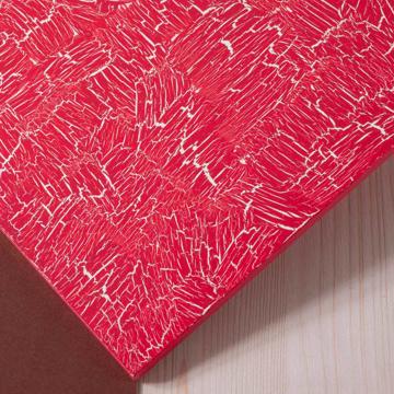 Painted wood placemats, strong pink, square [2]