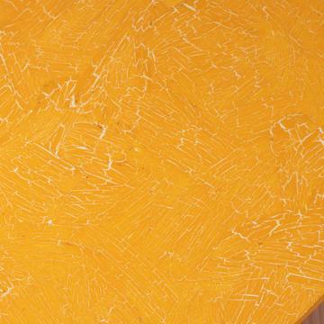 Painted wood placemats, yellow orange, square [4]