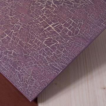 Painted wood placemats, purple, square [2]