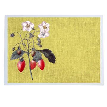 Fruits, Sets de Table Chromo Plastifié, jaune paille, fruit 3 [1]