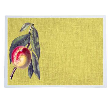 Fruits, Sets de Table Chromo Plastifié, jaune paille, fruit 7 [1]