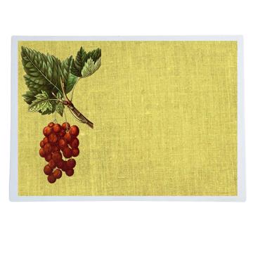 Fruits, Sets de Table Chromo Plastifié, jaune paille, fruit 8 [1]