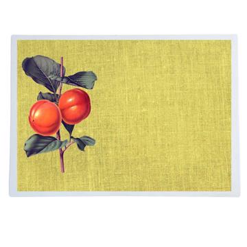 Fruits, Sets de Table Chromo Plastifié, jaune paille, fruit 11 [1]