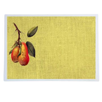 Fruits, Sets de Table Chromo Plastifié, jaune paille, fruit 12 [1]