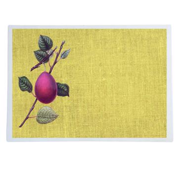 Fruits, Sets de Table Chromo Plastifié, jaune paille, fruit 6 [1]