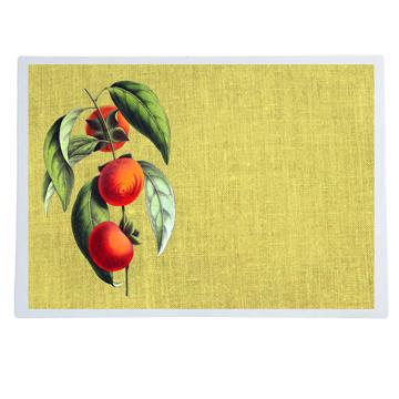 Fruits, Sets de Table Chromo Plastifié, jaune paille, fruit 5 [1]