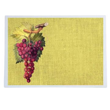 Fruits, Sets de Table Chromo Plastifié, jaune paille, fruit 4 [1]