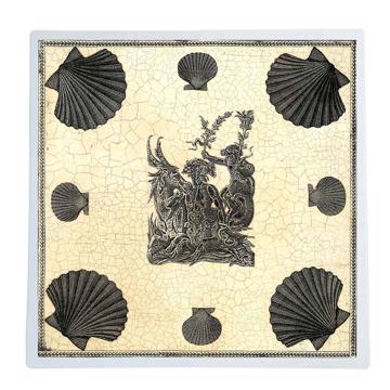 Neptune, Sets de Table Chromo Plastifié, gris clair
