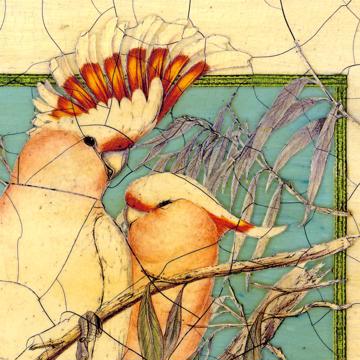 Oiseaux Gould, Set de Table Chromo Plastifié, multicolore, oiseau 2 [4]