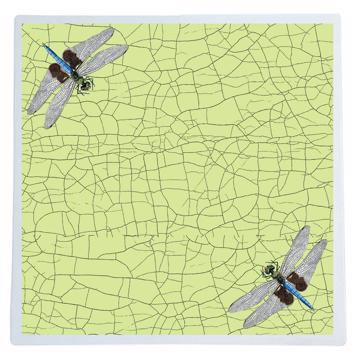 Butterflies and dragonflies, Chromo placemats in laminated paper