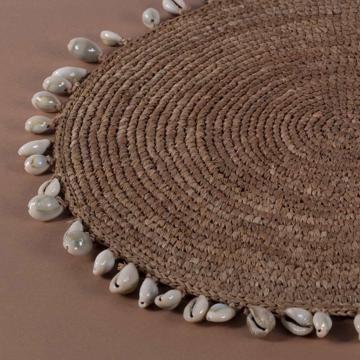 Set de table Coquillage en raphia, nature [2]