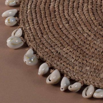 Set de table Coquillage en raphia, nature [1]