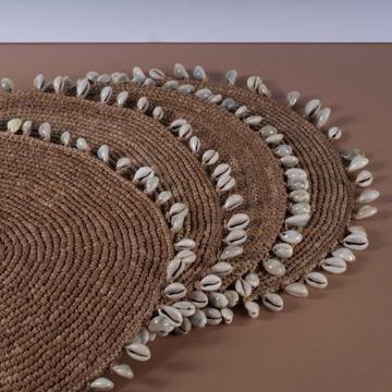 Set de table Coquillage en raphia, nature [6]