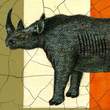 Safari, Sets de Table Chromo Plastifié, multicolore, rhinocéros [4]