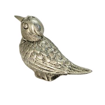 Salière et poivrière Oiseau en métal argenté ou doré, argent [4]