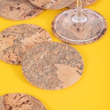 Cork coasters