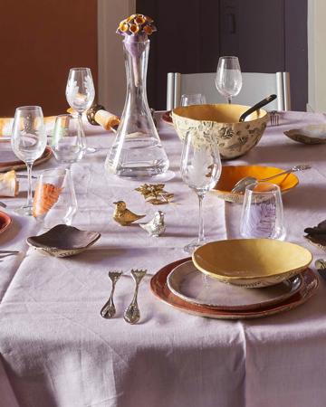 Rental of the Birds tablescape for 12 people